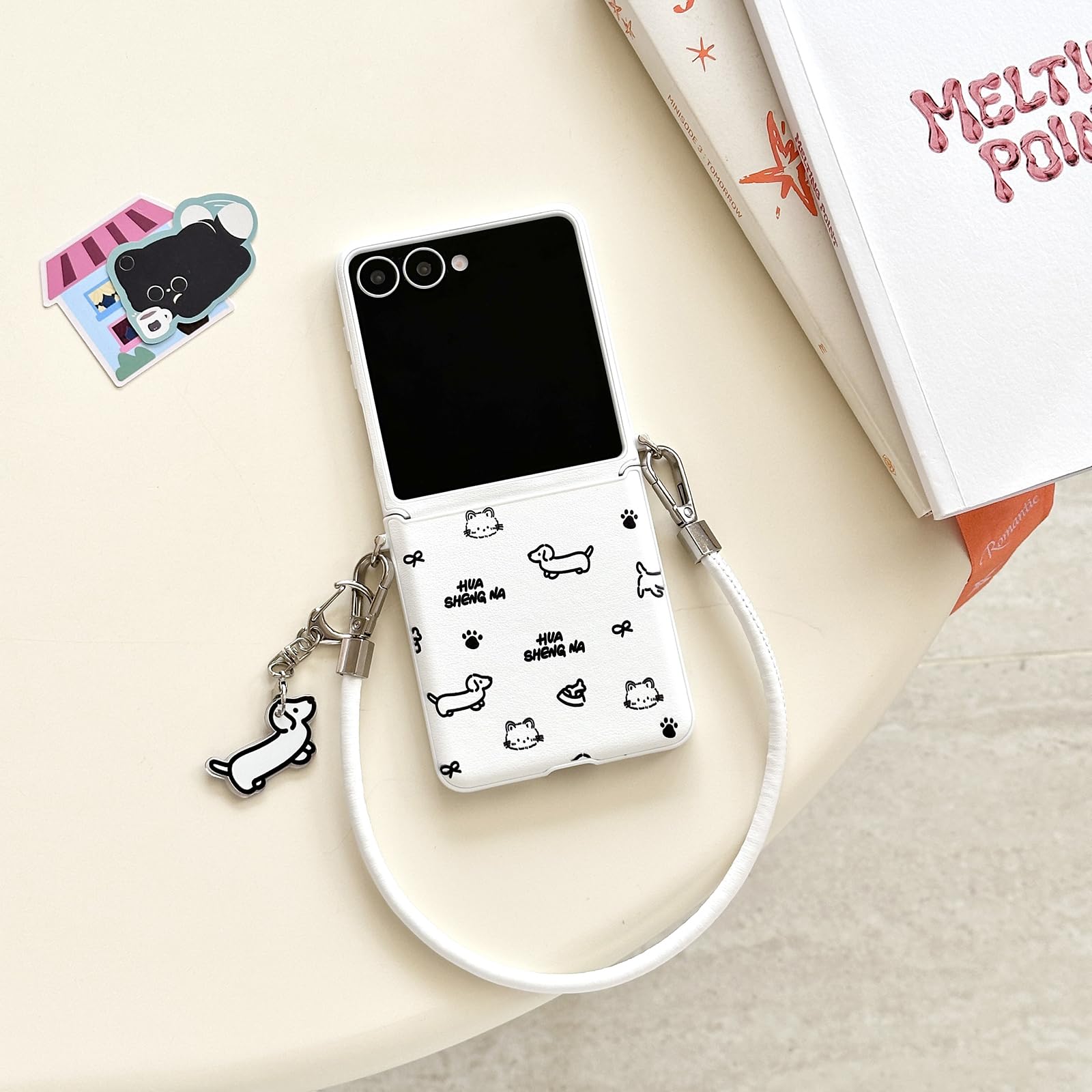 可愛い　スマホケース Amazon.co.jp: RUIKER Samsung galaxy z flip7 用 ケース 可愛い 携帯